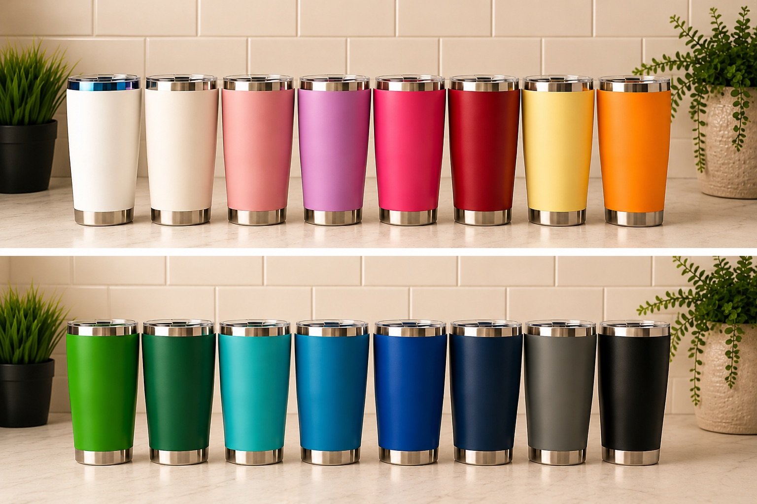 Color Options tumblers by Charmed Gift Store