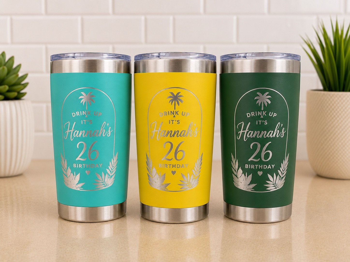 Personalized tumblers by Charmed Gift Store